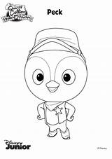 Callie Sherrif Peck Coloring Pages Fun Kids sketch template