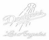 Dodgers Logo Coloring Baseball Pages Mlb Angeles Sport Los Color Template Printable sketch template