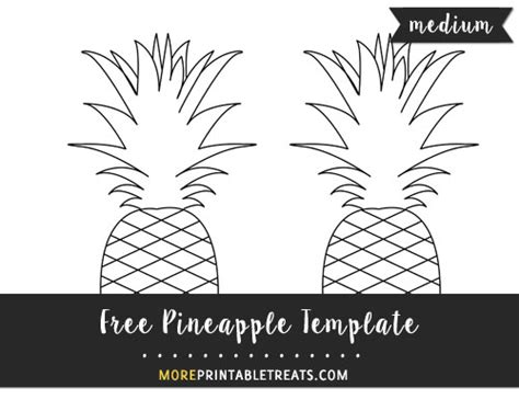 pineapple template medium