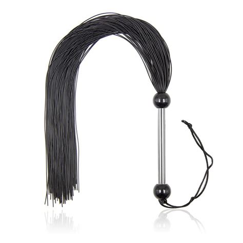 rubber flogger whip with metal handle sex spanking leather whips fetish