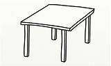 Desk Clipart Table Library Cliparts sketch template