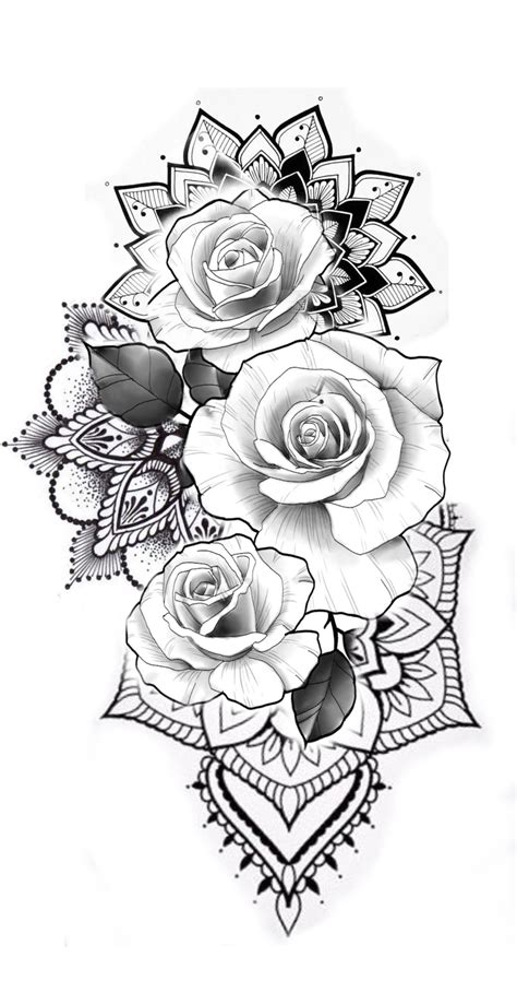 printable flower tattoo designs printable templates