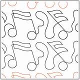 Pantograph Music Quilting Notes Pattern Border Hudson Dave Sewthankful Patterns Designs Pantographs Innen Mentve Sold Quilt sketch template