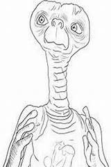 Et Coloring Pages Colouring Extraterrestrial Kids sketch template