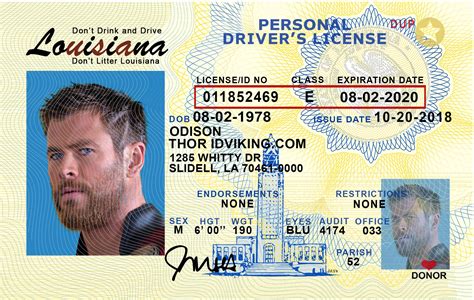 louisiana la drivers license scannable fake id idviking  scannable fake ids