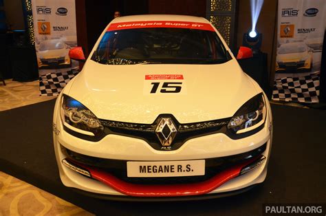 renault megane rs  cup facelift  malaysian debut  racer form