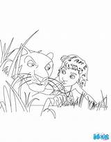 Bagheera Mowgli Jungle Coloring Book Pages Disney Color Drawing Hellokids 3d Print Choose Board sketch template