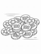 Coloring Pages Money Coin Printable Kids Mycoloring sketch template
