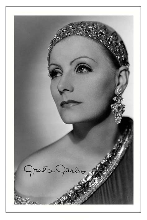 Greta Garbo Vintage Movie Actress Signed Photo Print Autograph Ebay