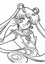 Moon Coloriage Sailormoon Dessin Colorier sketch template
