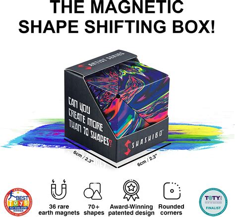 Shashibo Shape Shifting Box Award Winning Patented Fidget Cube W 36