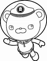 Coloring Barnacles Captain Pages Octonauts Underwater Dashi Helmet Wecoloringpage Getcolorings sketch template