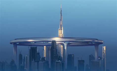 dubai architects unveil spectacular future concept  dubai skyline giant  metre tall ring