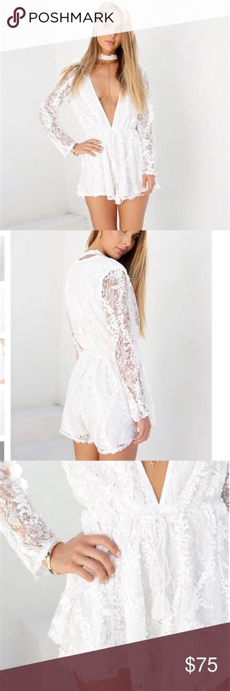Selling This Elegant And Sassy White Laced Romper On Poshmark My