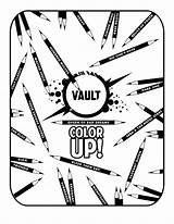 Vault Coloring Book Color Comics Digital Announces Downloadable Releases Cover sketch template
