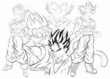 Coloring Goku Pages Vegeta Dragon Ball Getcolorings sketch template