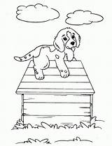 Dog Coloring Puppy Pages Printable Kids sketch template