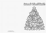 Christmas Cards Card Coloring Color Pages Printable Kids Print Make Template Fun Own Templates Printables Holiday Coloringhome Getdrawings Kittybabylove Visit sketch template