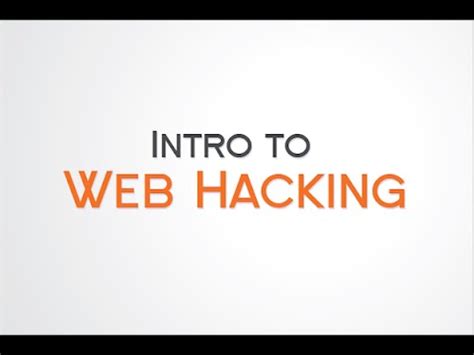intro  web hacking    youtube