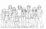 Group Color Coloring Anime Girls Deviantart Remixx Contest Pages Girl Groups Manga Warrior Drawings Popular Coloringhome sketch template
