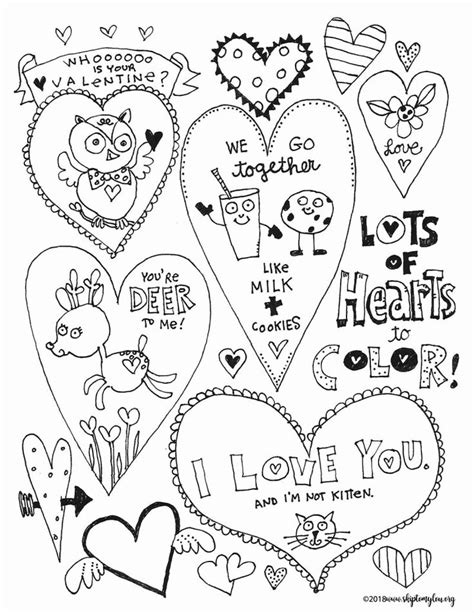 valentine  printable coloring pages  printable adorable