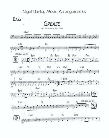 grease 7pc band chart in bbmi sheet music pdf download
