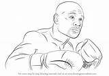 Mayweather Floyd Draw Drawing Step Boxers Drawings Drawingtutorials101 Tutorials People Choose Board Clip sketch template