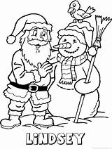 Lindsey Kerstman Sneeuwpop Naam sketch template
