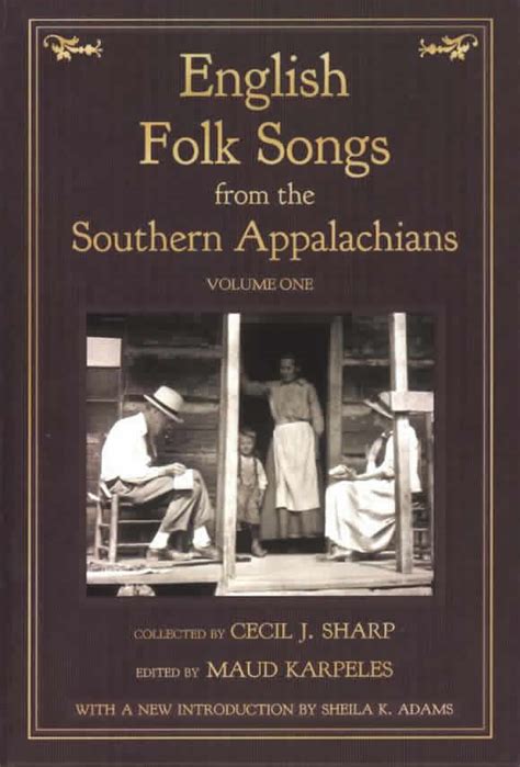 english folk songs   southern appalachians  book