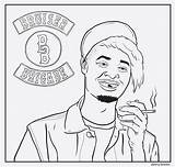 Coloring Pages Rapper Rap Snoop Book Sheets Thug Dogg Tyler Printable Colouring Color Tumblr Life Getcolorings Print Kendrick Lamar Brown sketch template