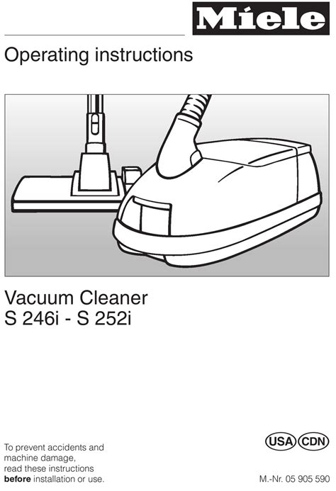 miele  vacuum cleaner operating instructions manual manualslib