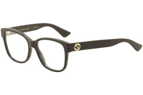gucci women s eyeglasses gg0038o 001 black full rim optical frame 54mm
