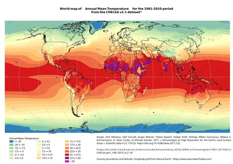 geospatial seeking  annual temperature raster  vector map