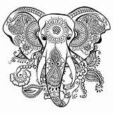Elephants Elefanten Erwachsene Elefantes Elefanti Colorare Adulti Adultos Disegni Malbuch Mandala Elefante Justcolor Stilizzato Catcher Stencils Afrique Stencil sketch template