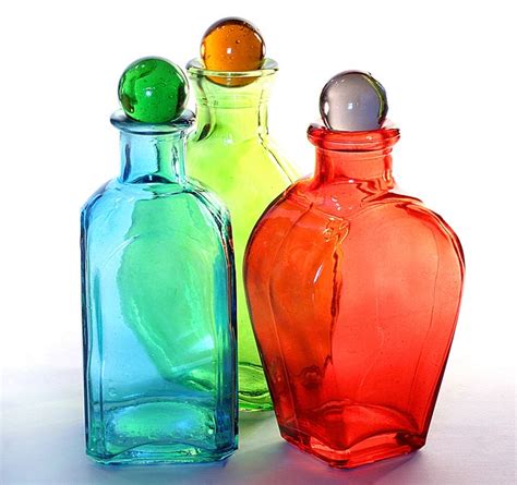 Colored Glass Colored Glass Bottles Colored Glass Glass Blowing