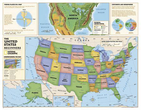 united states map  kids childrens map