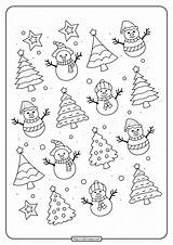 Coloring Snowmen Pages Easy Kids sketch template