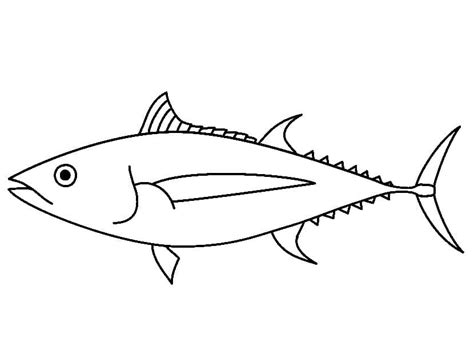 printable yellowfin tuna coloring page  printable coloring pages