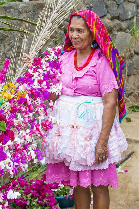 flower and palm festival in panchimalco el salvador editorial stock image image of tradition