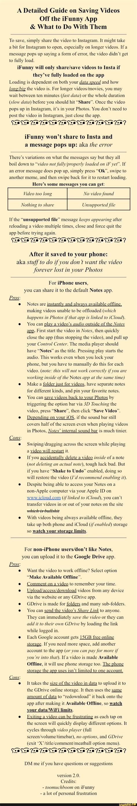 a guide to saving videos from here the ifunny app