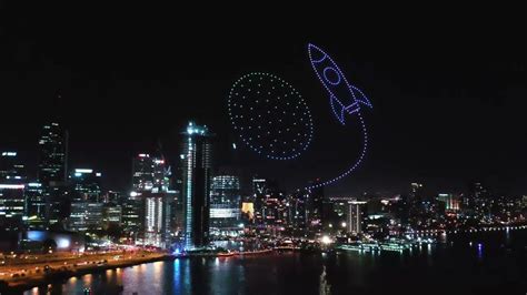 drone sky shows perth drone light show youtube