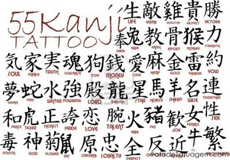 Desenhos Para Tatuagem De Kanji Foto De Tatuagem