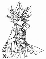 Coloring Pages Yu Gi Oh Yugi Yugioh sketch template