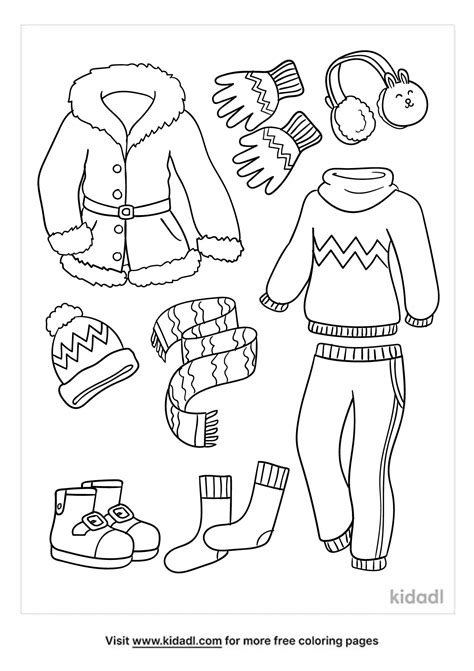 clothes coloring page coloring page printables kidadl