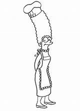 Kolorowanka Simpsonowie Marge Pianetabambini Animati Cartoni Sui sketch template