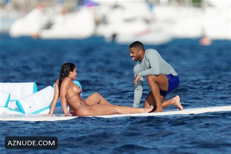 lori harvey sexy enjoying a day at the beach in st barts