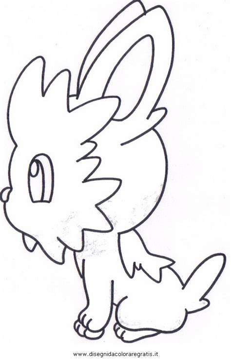 disegno pokemonlillipup personaggio cartone animato da colorare