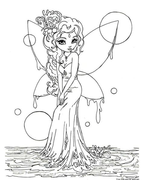 fairy coloring pages  print  adults jhr