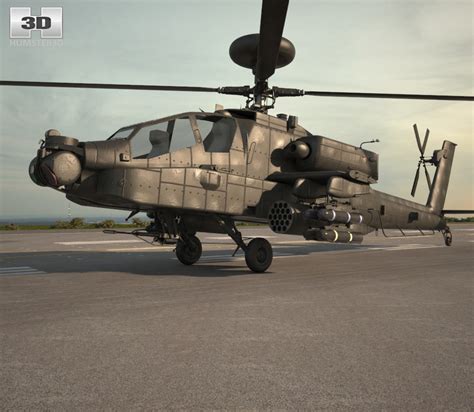 Boeing Ah 64d Apache Longbow Helicopter 3d Model Ph