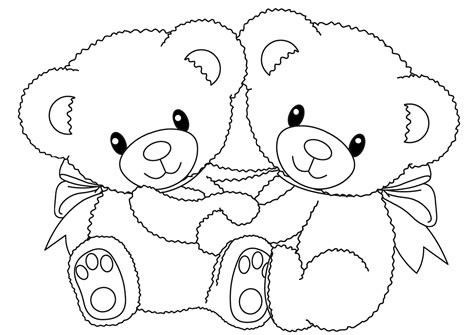 cute teddy bear coloring pages print color craft